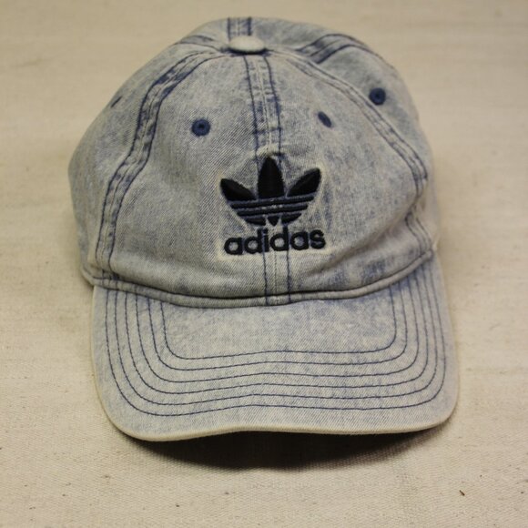 Adidas Women’s Acid Washed Jean Baseball Cap 100% Cotton One Size Fits All - Picture 1 of 7